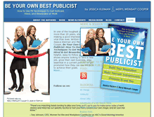 Tablet Screenshot of beyourownbestpublicist.com